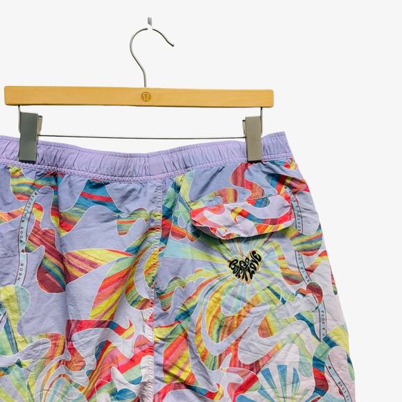 Scotch &‎ Soda Swim Trunks Psychedelic Print in Purple Men’s Size XL - Picture 8 of 9